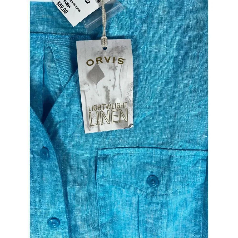 Orvis button down linen shirt - Picture 5 of 6